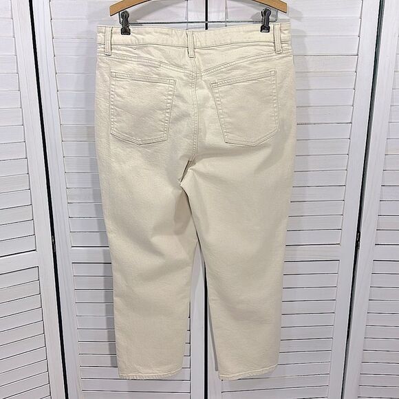 Talbots Modern Ankle Jeans Size 16P Denim Cream Color - Picture 6 of 10